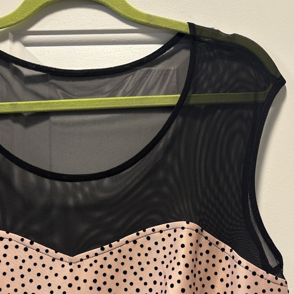 Enfocus Studio Pink and Black Ombre Polka Dot Dress - Picture 2 of 7